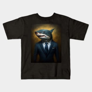 Royal Portrait of a Shark Kids T-Shirt